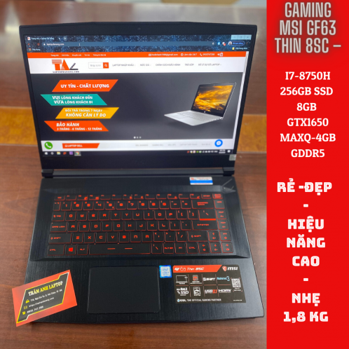 MSI GF63 THIN 8SC edit