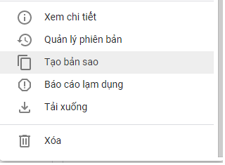 Tạo bản sao