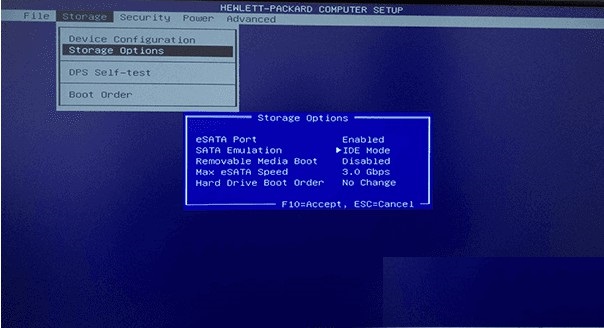 thiết lập lại chế độ BIOS