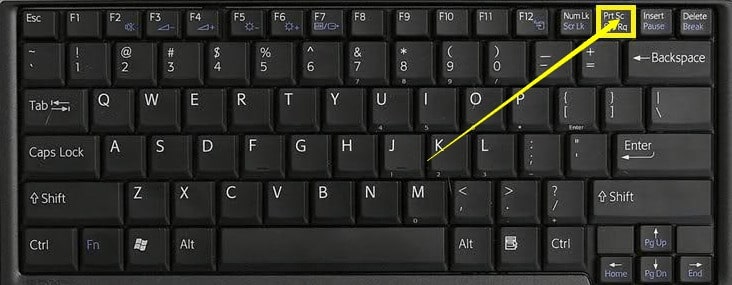 Sử dụng phím tắt Print Screen