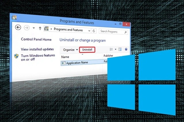 Gỡ bỏ phần mềm vừa cài đặt